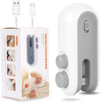 Portable Mini Sealing Machine 2 in 1 USB Rechargeable Magnetic Heat Sealing and Cutting Bag Sealer, Plastic Bag Sealing Machine, Multicolour