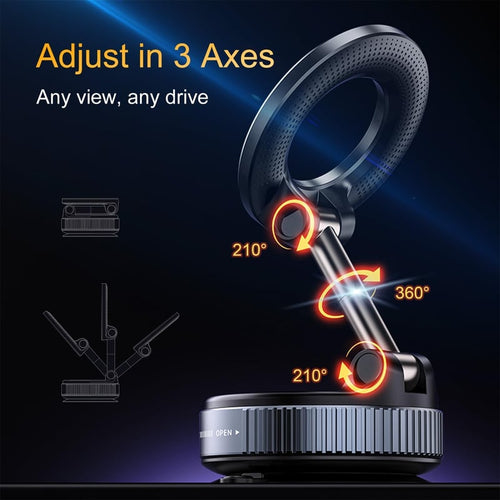 Magnetic Suction Phone Holder (360° Rotation)