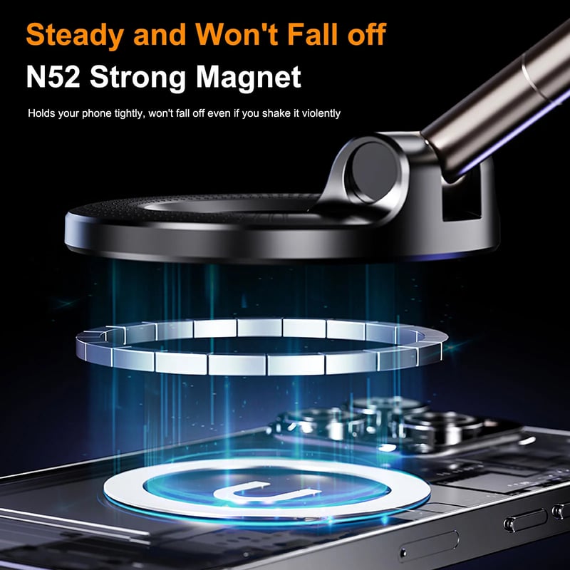 Magnetic Suction Phone Holder (360° Rotation)