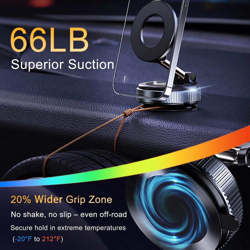 Magnetic Suction Phone Holder (360° Rotation)