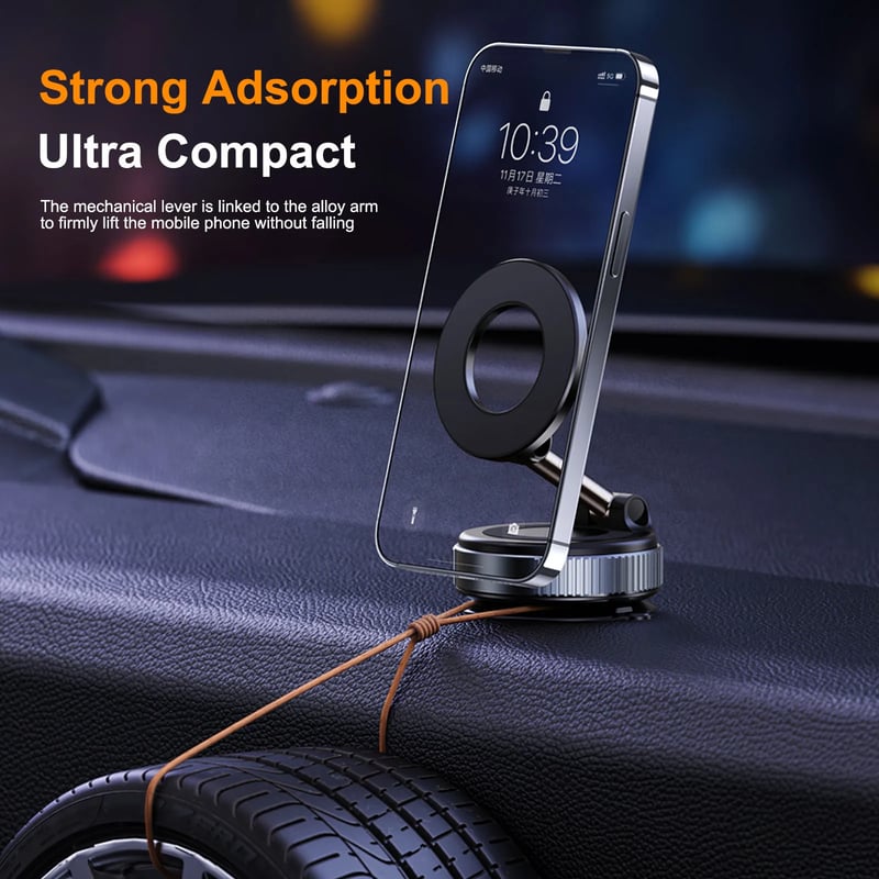 Magnetic Suction Phone Holder (360° Rotation)
