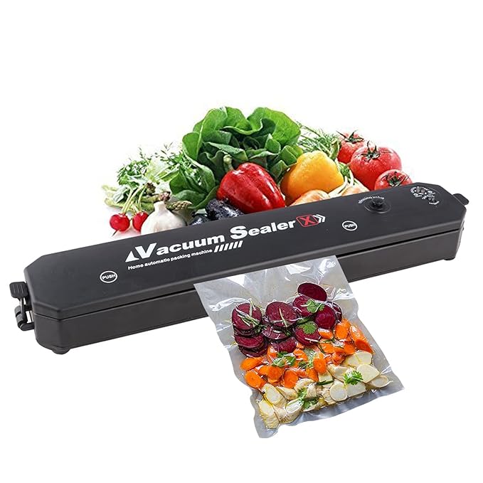 Vacuum Sealer Machine, Automatic Fresh Food-Sealer, Vacuum Packing Machine for Fruits, Meat Preservation with Dry & Moist Sealing Modes