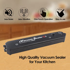 Vacuum Sealer Machine, Automatic Fresh Food-Sealer, Vacuum Packing Machine for Fruits, Meat Preservation with Dry & Moist Sealing Modes