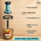 Manual Push Vegetable Chopper – Fast, Easy and Mess-Free Cooking