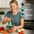 Manual Push Vegetable Chopper – Fast, Easy and Mess-Free Cooking