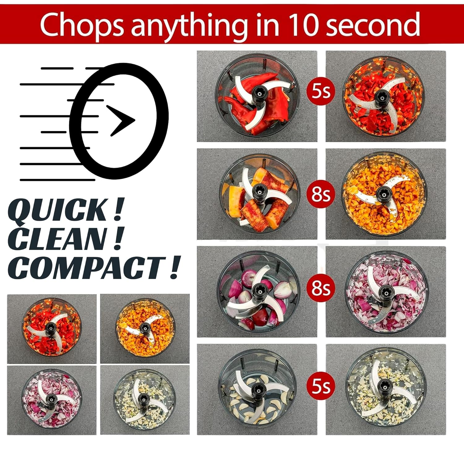 Manual Push Vegetable Chopper – Fast, Easy and Mess-Free Cooking